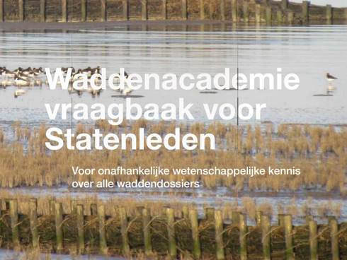 Flyer Waddenacademie vraagbaak voor Statenleden