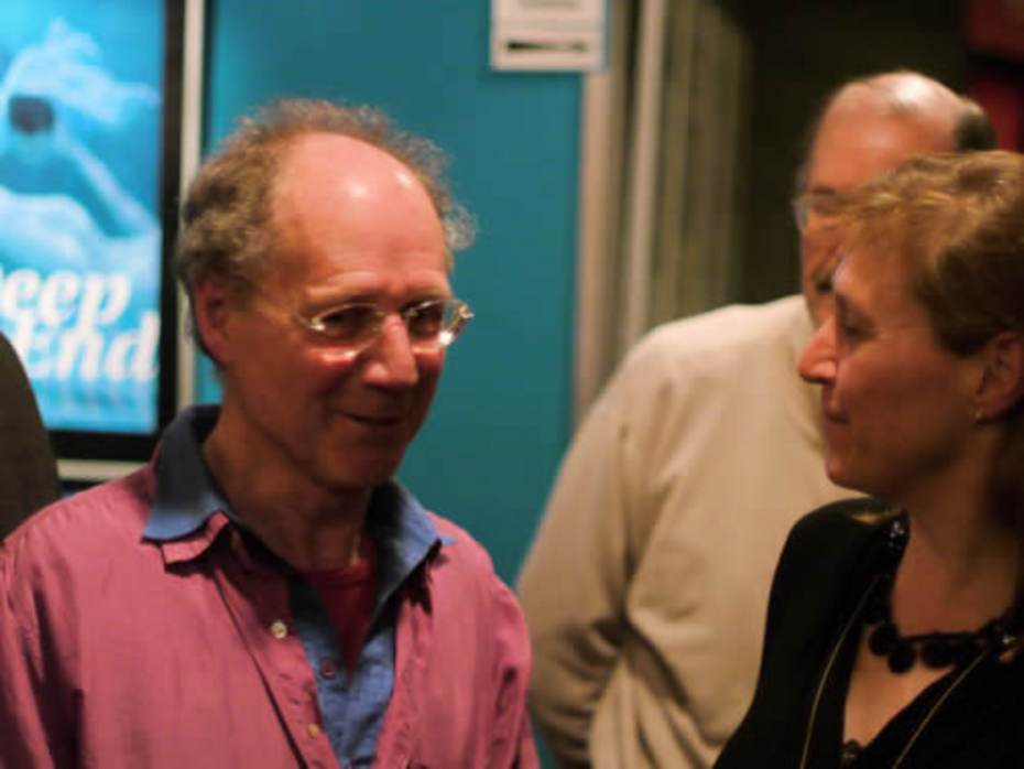 Fred Landsman tijdens de pauze