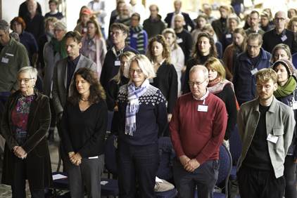 De deelnemers bij de start van de lezing van Elmo Vermijs. Foto: Albert Wester