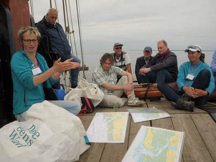 Nienke Dijkstra (oprichter van Doe eens Wad) vertelde haar verhaal aan boord