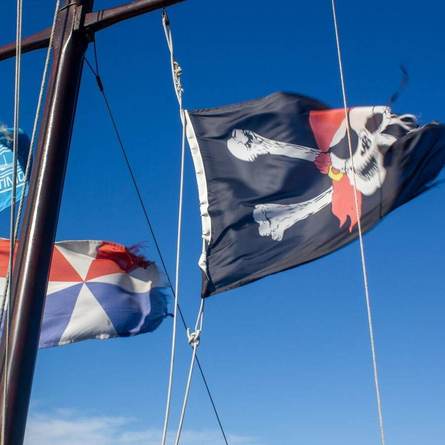 Piratenvlag. Foto: Carlien Bootsma