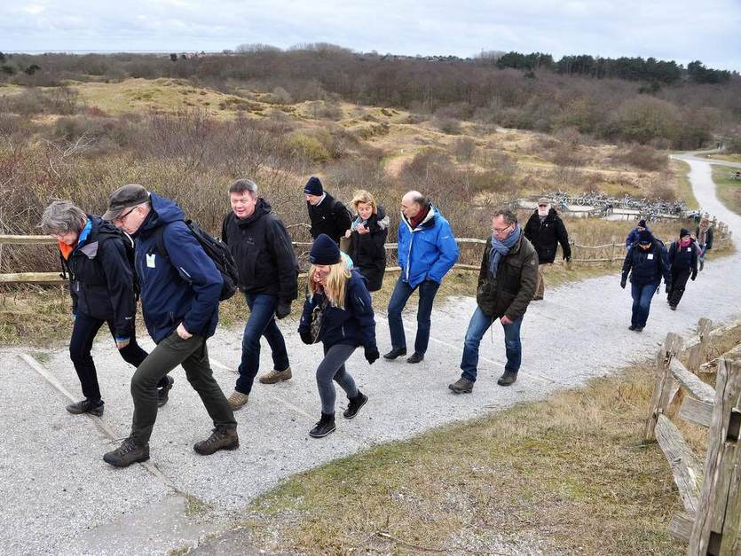 Excursie naar Schiermonnikoog met vertegenwoordigers nationaal park Vadehavet. Foto Herman Verheij