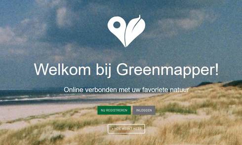 screenshot website greenmapper.nl