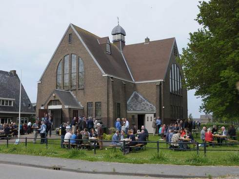 Kerkgebouw de Hoekstien in Nes (gemeente Dongeradeel)