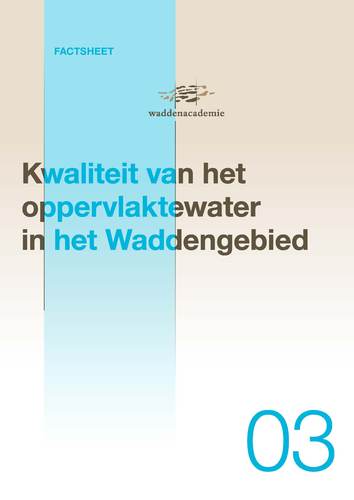 Cover factsheet Kwaliteit van het oppervlaktewater in het Waddengebied