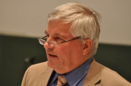 Hendrik Oosterveld tijdens zijn key-note lecture