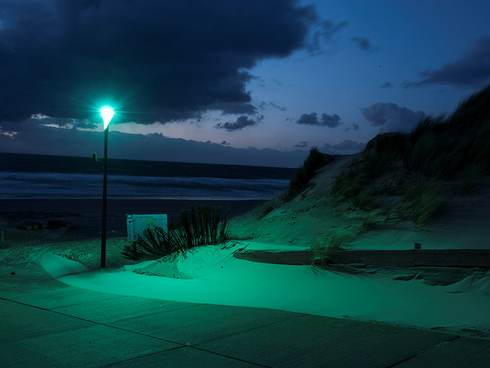 Groen licht bij strandopgang. Foto: Reyer Boxem