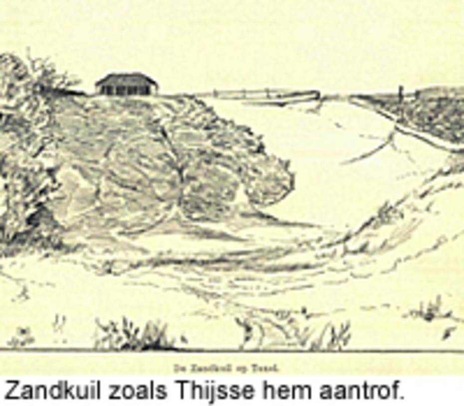 Zandkuil zoals Thijsse hem aantrof