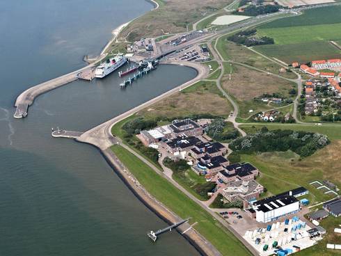 Luchtfoto van het NIOZ op Texel. Foto: Beeldbank RWS