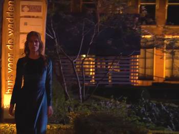 Elske DeWall vanuit de tuin van het Huis voor de Wadden, tijdens de Passion 2017