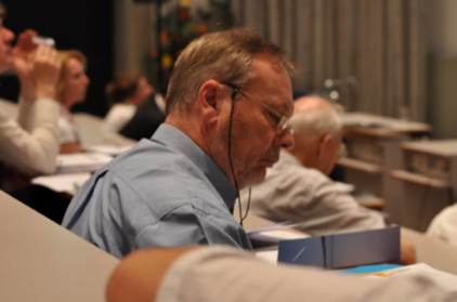 Carlo Heip (NIOZ) in de zaal