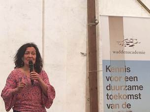 Beate Volker tijdens het Oerolcollege 