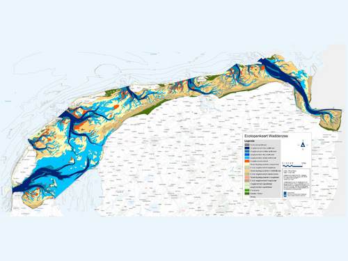 Ecotopenkaart Waddenzee. Bron: Rijkswaterstaat