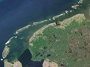 Algen en sediment geven de Waddenzee en de Eems-Dollard allerlei schakeringen van bruin en groen. Foto: Chelys