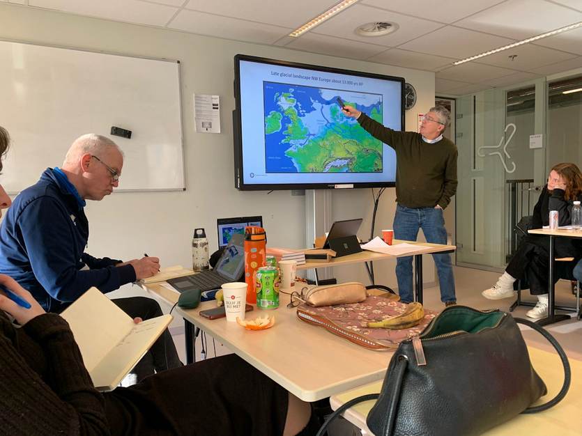 Piet Hoekstra tijdens de aftrap van Waddenlab 2024. Foto: Ron Weerheijm