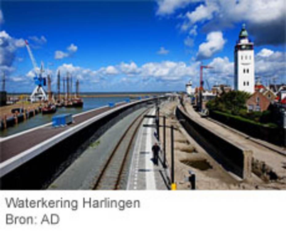 Waterkering Harlingen. Bron: AD