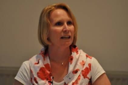 Birgit Janssen-Stelder (RWS) presenteerde De toekomst van de Afsluitdijk