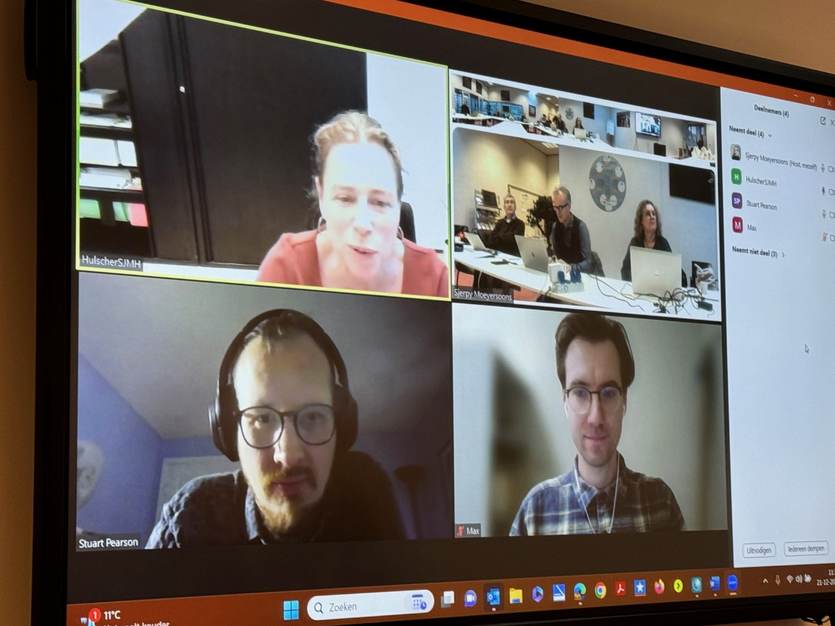 Juryvoorzitter Suzanne Hulscher, Max Gräfnings en Stuart Pearson waren online aanwezig bij de uitreiking 