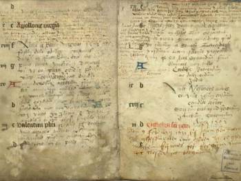 Afbeelding van oude geschriften uit de collectie van Tresoar