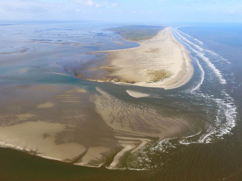 Oostkant van Schiermonnikoog. Foto: Luchtinspectie RWS