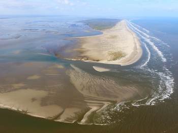 Oostkant van Schiermonnikoog. Foto: Luchtinspectie RWS