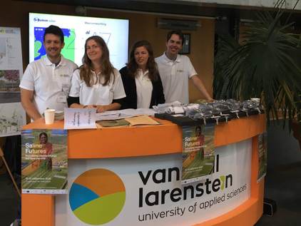 Students of van Hall Larenstein were helping at the registration desk