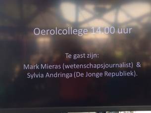Aankondiging Oerol college