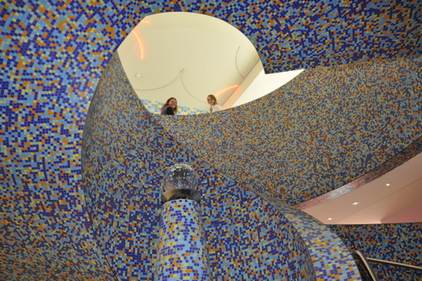 De trap van het Groninger museum