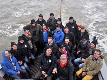 Excursie naar Schiermonnikoog met vertegenwoordigers nationaal park Vadehavet. Foto Herman Verheij