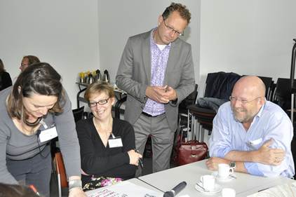 Jaap Jepma (midden) leidde werksessie 3