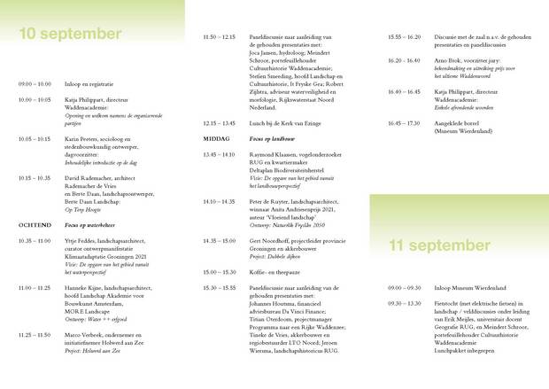 Programmaboekje Symposium Op Terp Hoogte