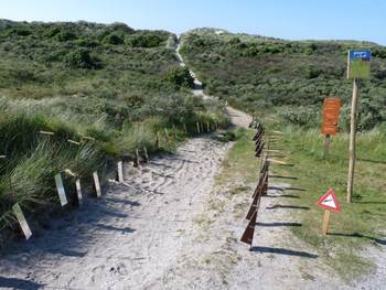 De reizende installatie Oversteek in de duinen van Terschelling. Foto: Saskia Werners.