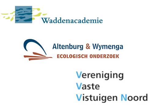 Logo's Waddenacademie, altenburg&Wymenga en Vereniging voor Vaste Vistuigen Noord