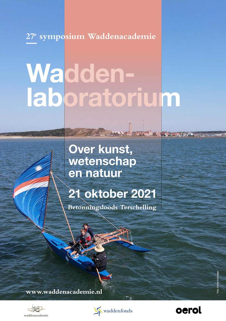 Poster Symposium Waddenlaboratorium. Beeld: Deep meaning of voyaging Esther Kokmeijer/Tristan Visser