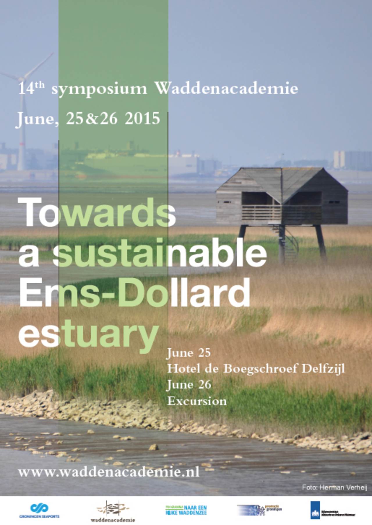 Poster symposium Ems-Dollard. Beeld: HErmand Verheij.