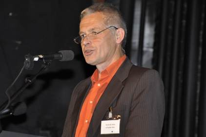 Henk de Vries (Fryske Gea gaf een lezing over het ecologisch perspectief