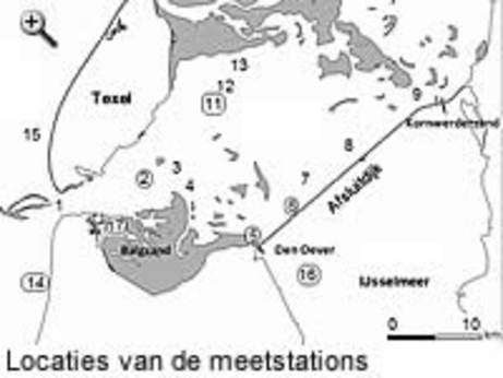 Locaties van de meetstations. klik voor een vergroting