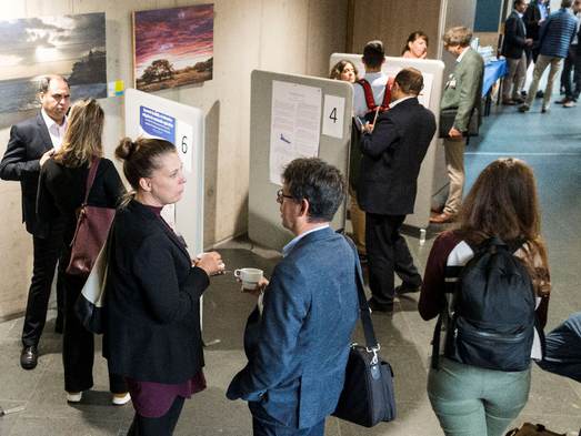 Poster presentation during the conference 