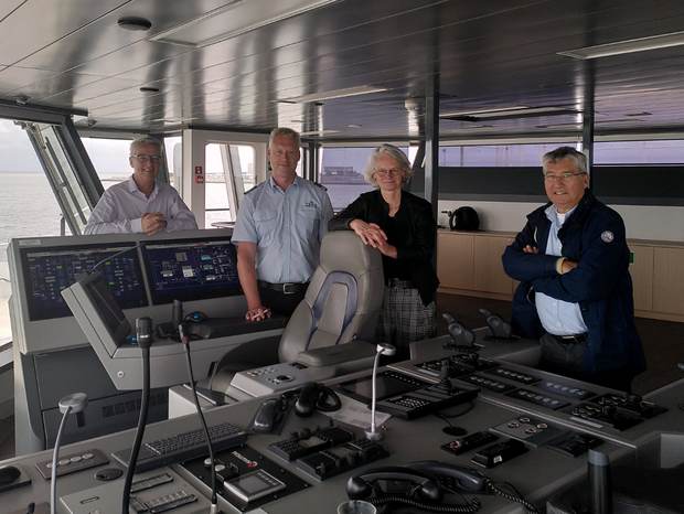 De Waddenacademie op bezoek bij de Veerboot Den Helder-Texel (TESO). Foto: Rosanne Verbree
