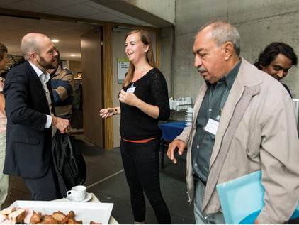 Interaction during coffee break