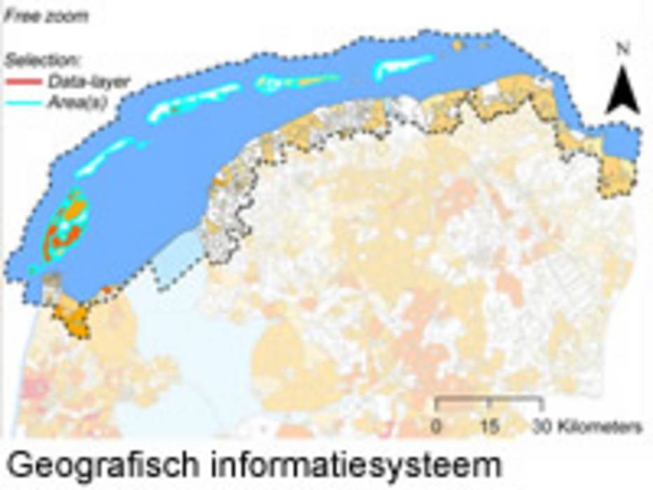 Een voorbeeld van een GIS voor de Waddenregio. Bron: Daams en Sijtsma 2013.