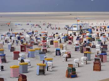 Strand op het Duitse Waddeneiland Borkum. Foto: Pixabay