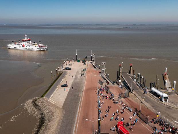 Veerhaven van Holwerd. Foto:Rijkswaterstaat