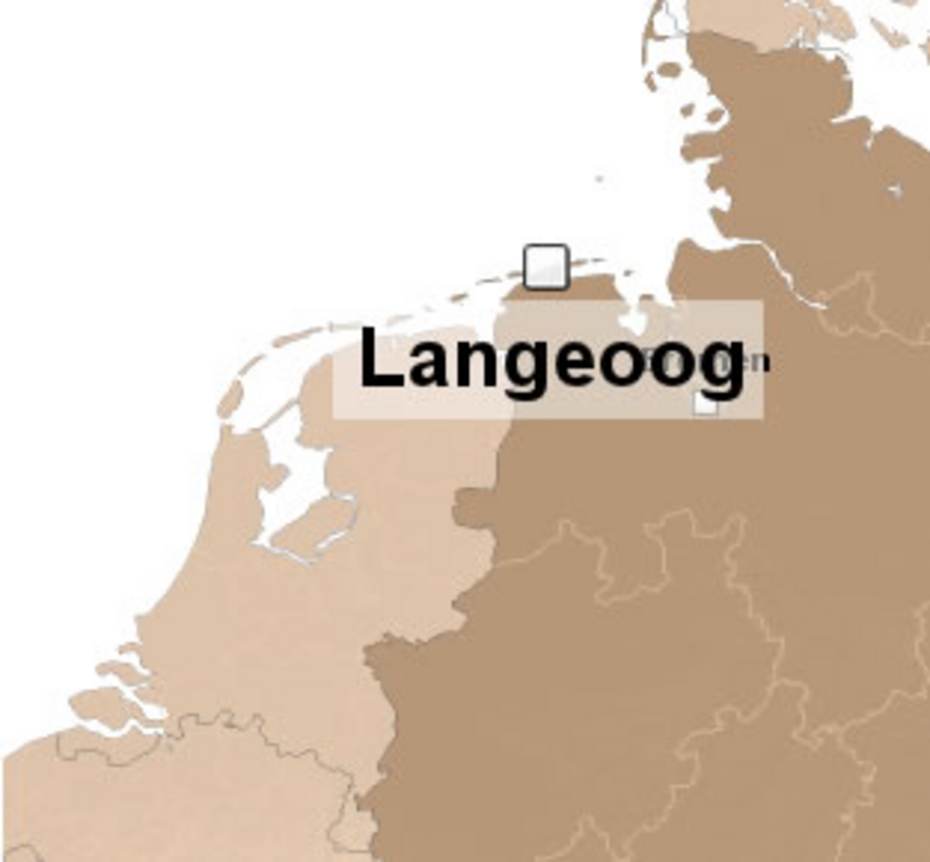 De ligging van Langeoog. Bron: stepmap.de