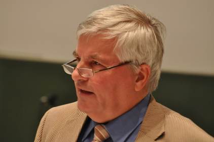 Hendrik Oosterveld tijdens zijn key-note lecture