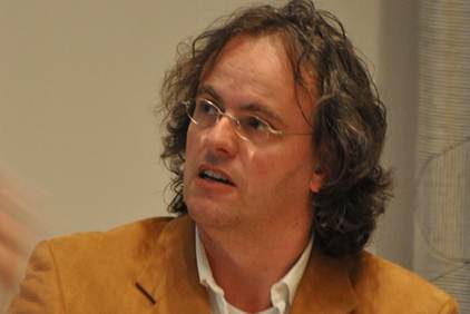 Marcel Tosserams (RWS) tijdens zijn presentatie over de KRW