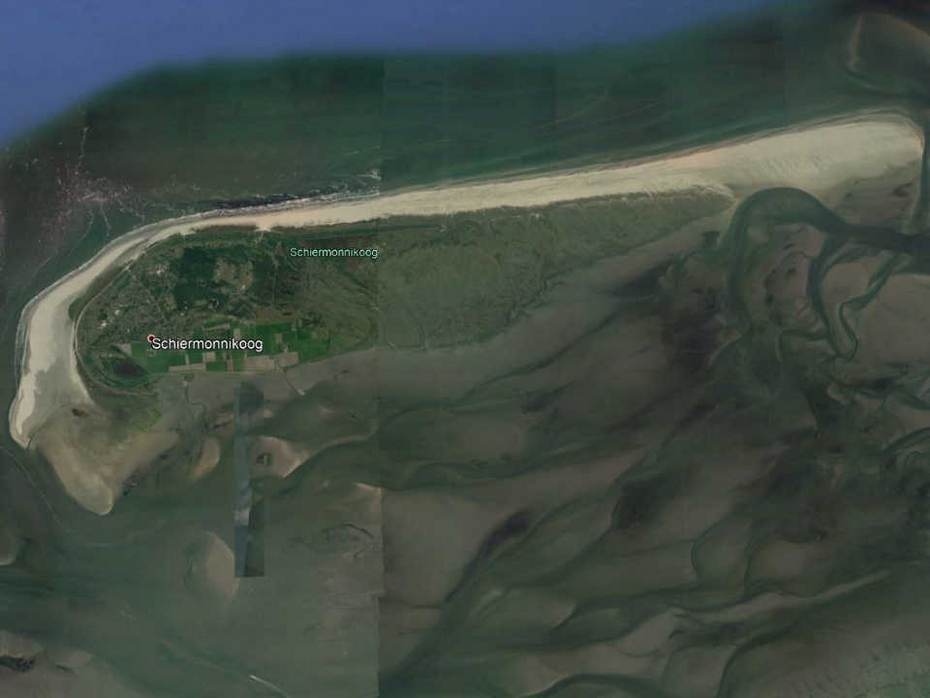 Schiermonnikoog (Foto Google Earth)