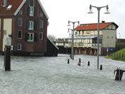 Oudeschild, Texel, na een zware storm. Foto: A. van de Heide