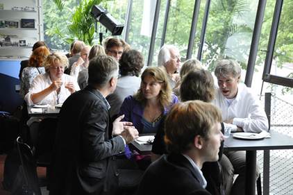 Tijdens de lunch