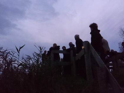 Bij het uitzichtspunt begon het al langzaam licht te worden